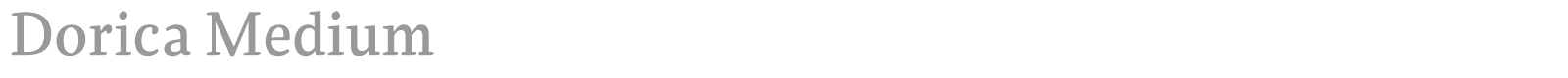 Dorica font preview